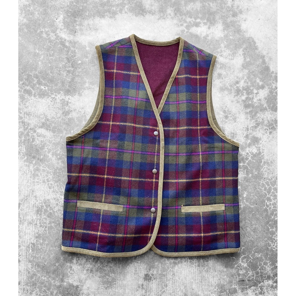 Vintage Pendleton Western Aztec Southwestern Wool Vest Size Large